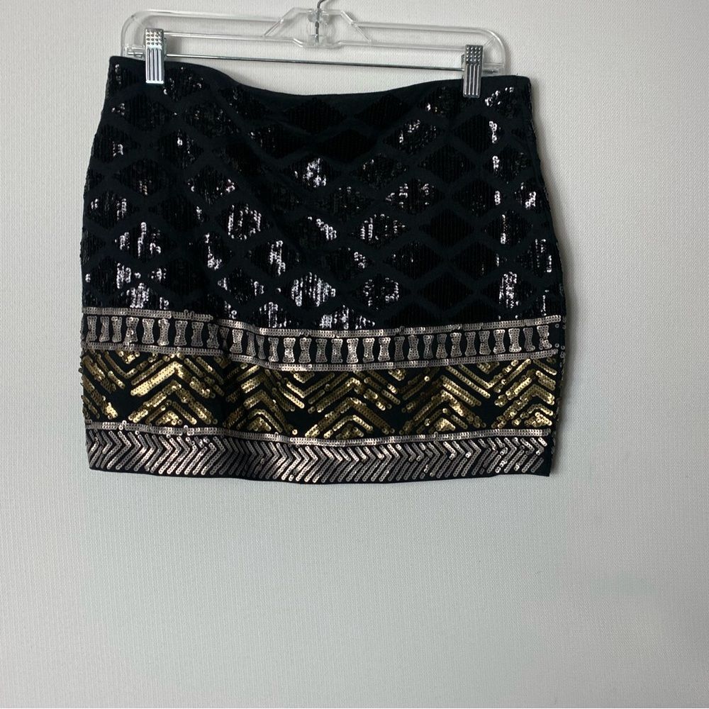 Express Matching Black And Gold Sequence Tank Wit… - image 8